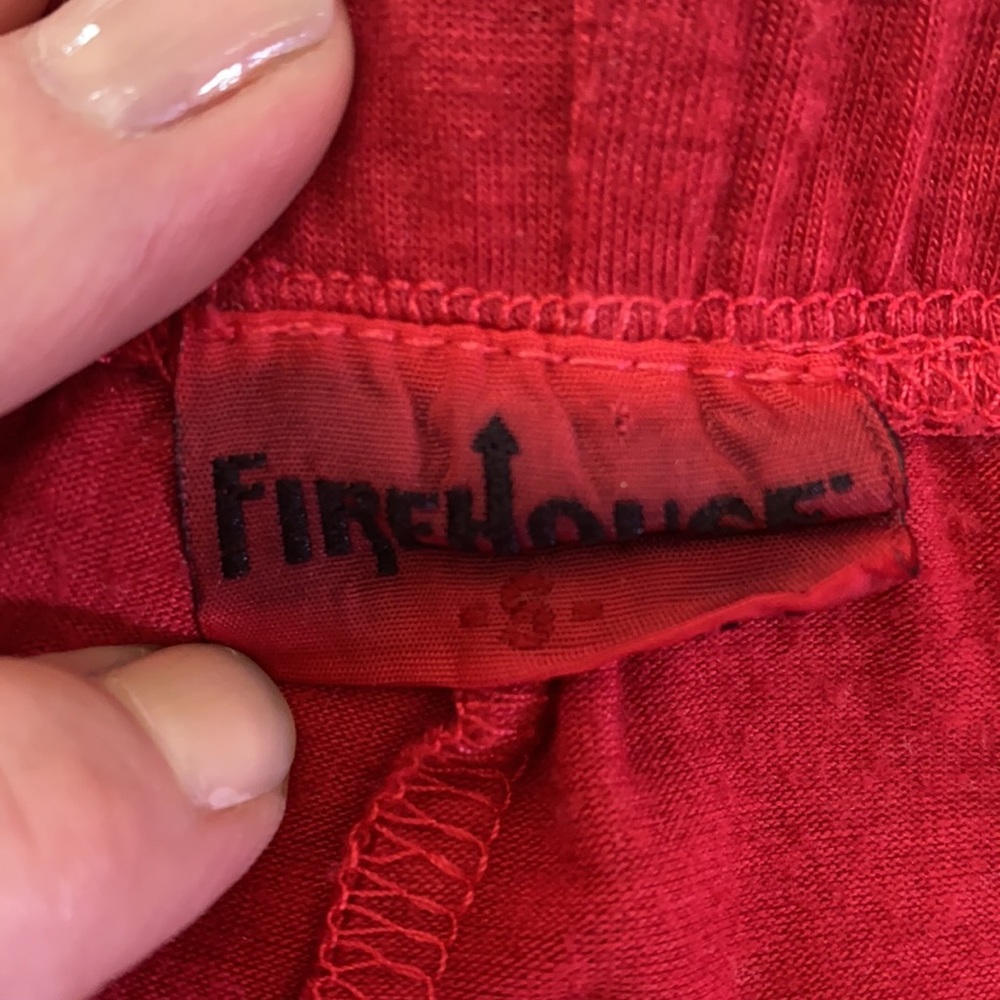 🌸 Girl’s Firehouse Ruffle Hem Shorts Red Small - Picture 2 of 5